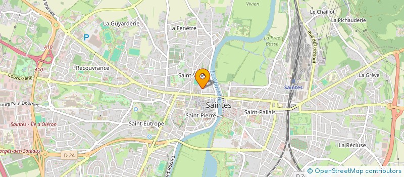 localisation de l'entreprise BPE  SAINTES