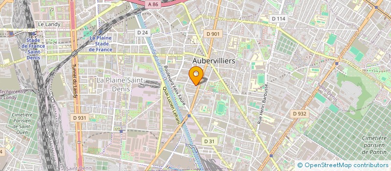 localisation de l'entreprise BPE à AUBERVILLIERS