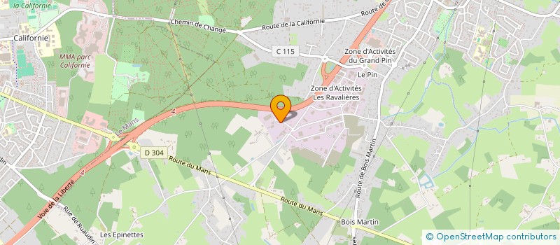 localisation de l'entreprise BPE SERVICES à CHANGE