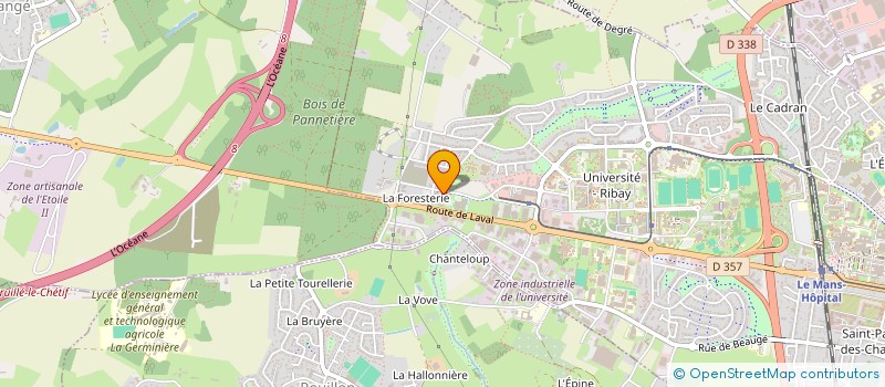 localisation de l'entreprise BPF  SARGE-LES-LE-MANS