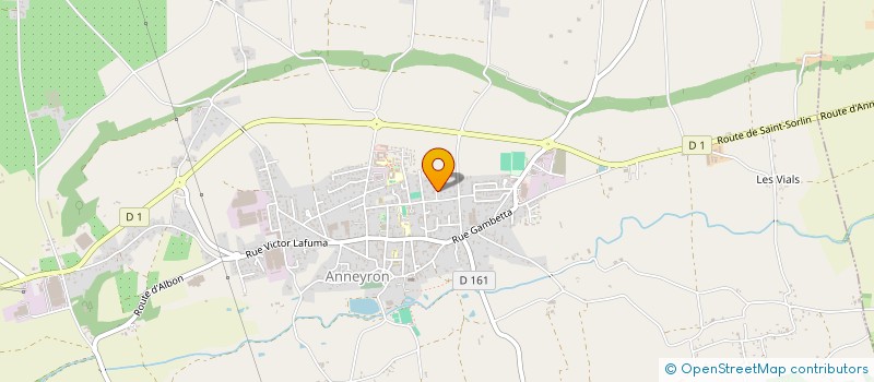 localisation de l'entreprise BPF IMMO  ANNEYRON