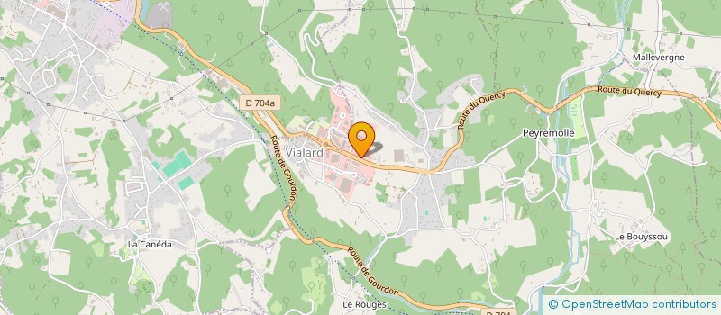 localisation de l'entreprise BPF INOX  CARSAC-AILLAC