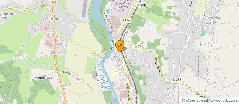 localisation de l'entreprise BPFE  CREUZIER-LE-VIEUX