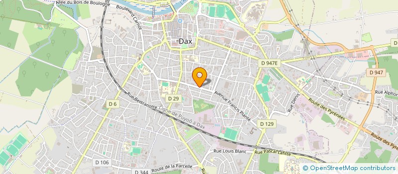 localisation de l'entreprise BPFIN  DAX