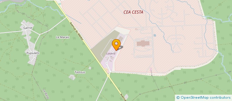 localisation de l'entreprise BPG AQUITAINE  LE BARP