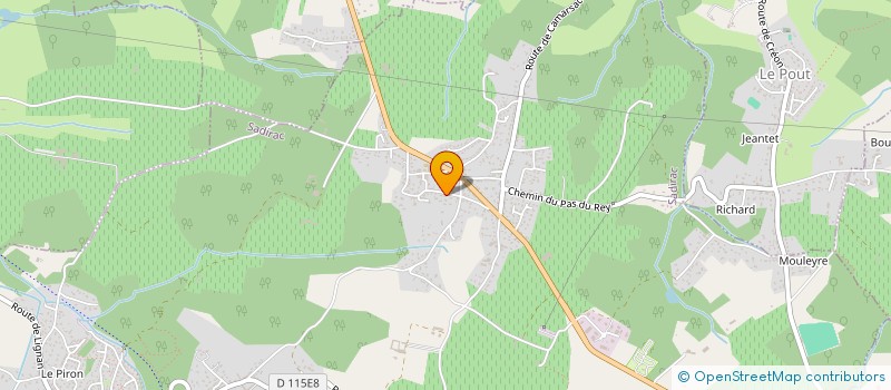 localisation de l'entreprise BPG CONSTRUCTION  SADIRAC