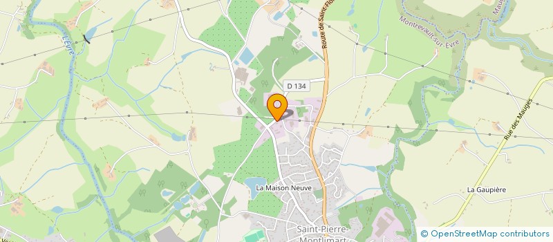 localisation de l'entreprise BPG COUVERTURE à MAUGES-SUR-LOIRE