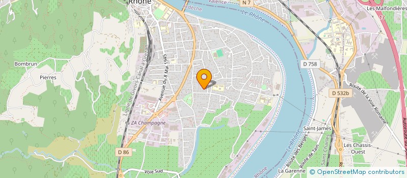 localisation de l'entreprise BPH à TOURNON-SUR-RHONE