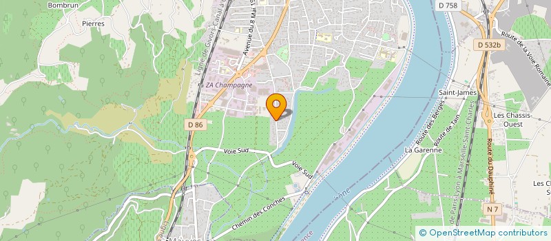 localisation de l'entreprise BPH à TOURNON-SUR-RHONE