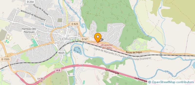 localisation de l'entreprise BPI PIGEONNIER  LE MUY