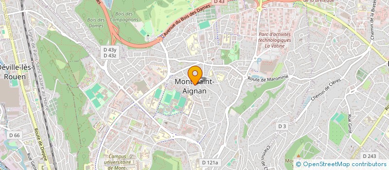 localisation de l'entreprise BPI ROUEN  MONT-SAINT-AIGNAN