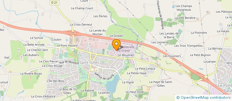 localisation de l'entreprise BPL PESAGE  SAINT-GILLES