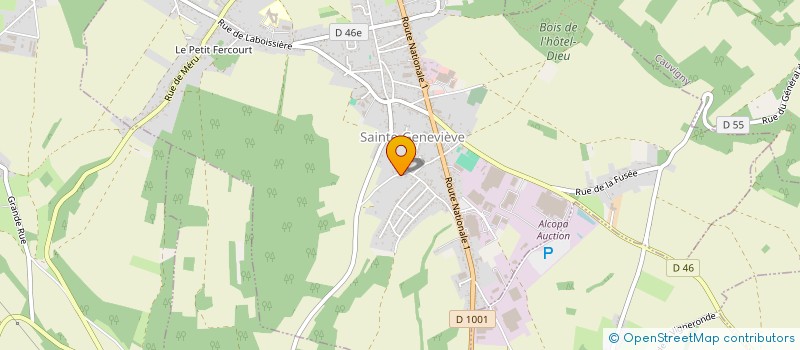 localisation de l'entreprise BPL TRANSPORT EXPRESS  SAINTE-GENEVIEVE