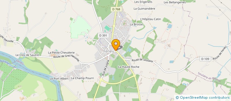 localisation de l'entreprise BPLM  FENEU