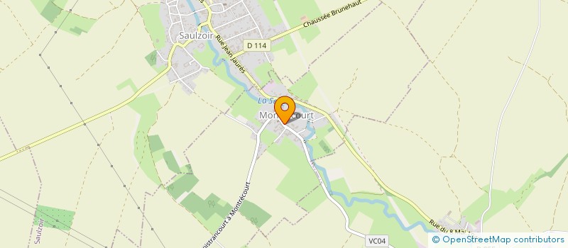 localisation de l'entreprise BPM 6  MONTRECOURT