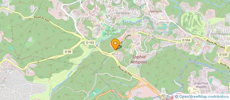 localisation de l'entreprise BPM à VALBONNE