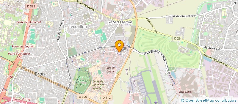 localisation de l'entreprise BPM  BRON