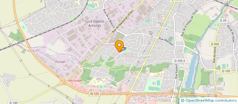 localisation de l'entreprise BPM CONCEPT à LUISANT