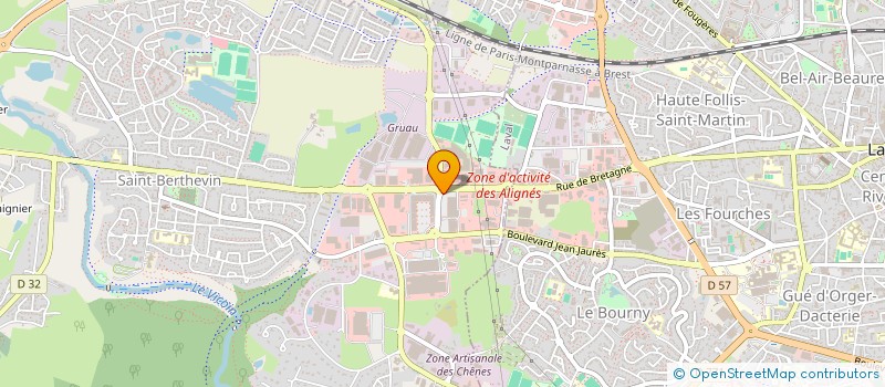 localisation de l'entreprise BPM DISTRIBUTION à SAINT-BERTHEVIN
