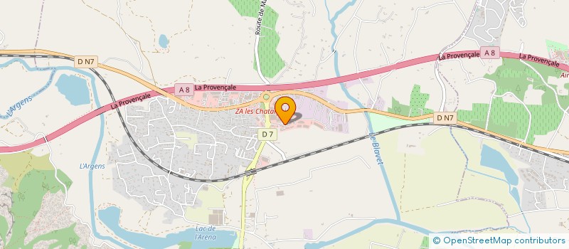 localisation de l'entreprise BPM IMMOBILIER à ROQUEBRUNE-SUR-ARGENS