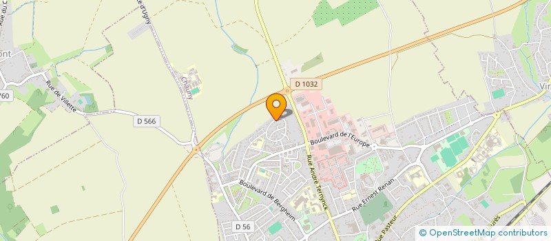 localisation de l'entreprise BPM PERCUSSION ENSEMBLE  CHAUNY