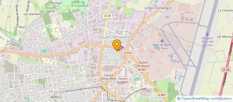 localisation de l'entreprise BPM PRO-ETOILE CENTRE à TOURS