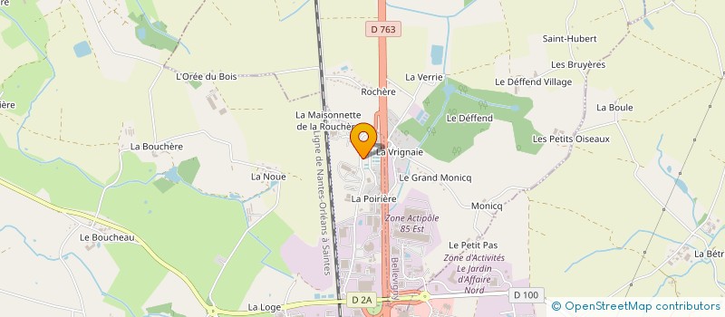 localisation de l'entreprise BPM WATERS - TPI  LE POIRE-SUR-VIE