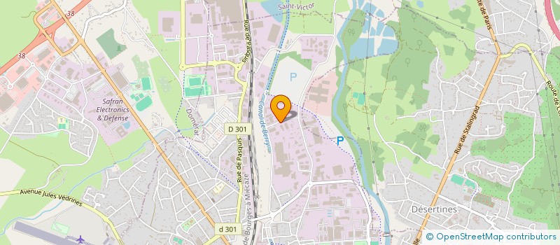 localisation de l'entreprise BPMD  MONTLUCON