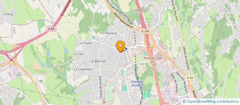 localisation de l'entreprise BPMI  DARDILLY