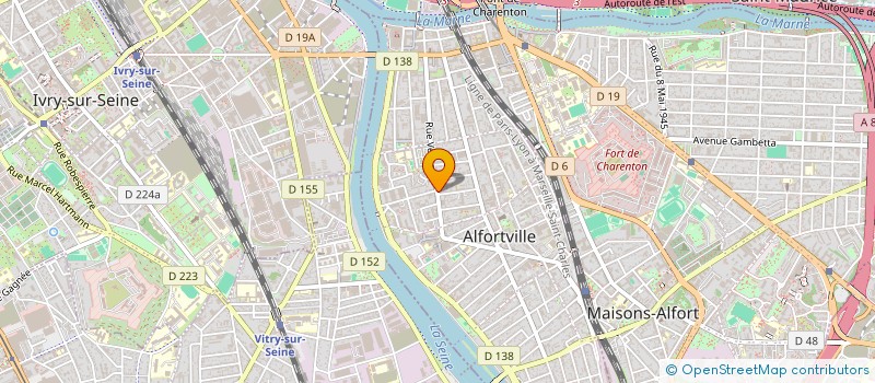localisation de l'entreprise BPP MENUISERIE à ALFORTVILLE