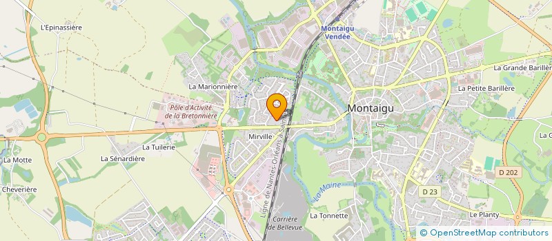 localisation de l'entreprise BPPROPERTY à MONTAIGU-VENDEE