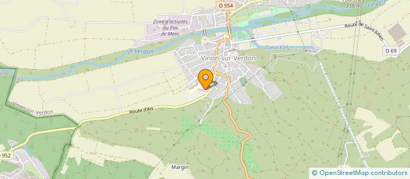 localisation de l'entreprise BPR BRETIN PATRICE RENOVATION  VINON-SUR-VERDON