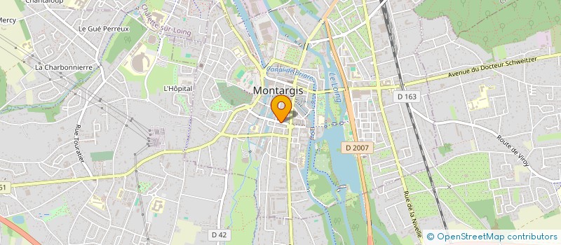 localisation de l'entreprise BPR IMMO à MONTARGIS