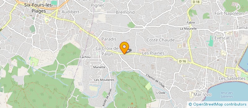 localisation de l'entreprise BPR TECH à LA SEYNE-SUR-MER