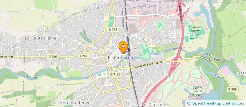 localisation de l'entreprise BPRM à ISSOIRE