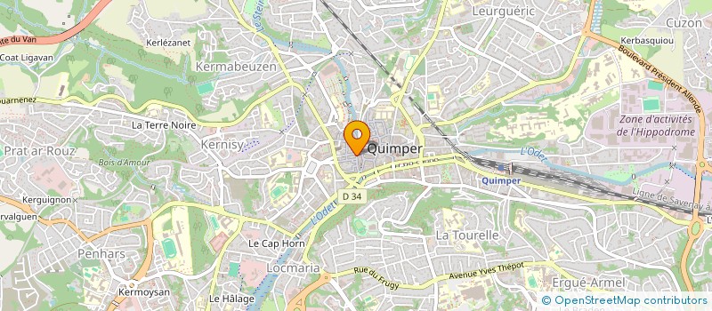 localisation de l'entreprise BPRT RESTAURATION à QUIMPER