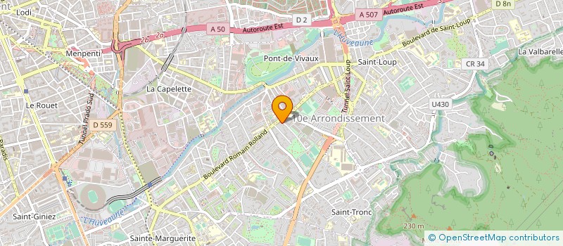 localisation de l'entreprise BPS, BALISAGE ET POSE DE SIGNALISATION à MARSEILLE