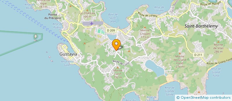 localisation de l'entreprise BPS CARIBBEAN INVEST à SAINT-BARTHELEMY