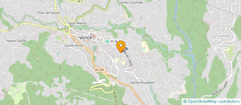 localisation de l'entreprise BPS FRENCH RIVIERA  VENCE