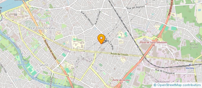 localisation de l'entreprise BPS VERRE  SAINT-SEBASTIEN-SUR-LOIRE