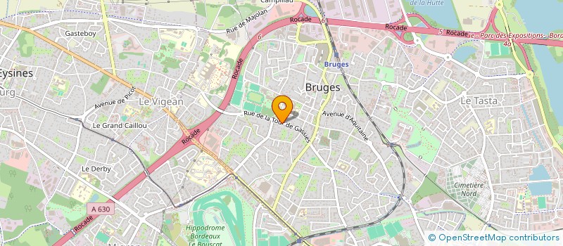 localisation de l'entreprise BPSA  BRUGES