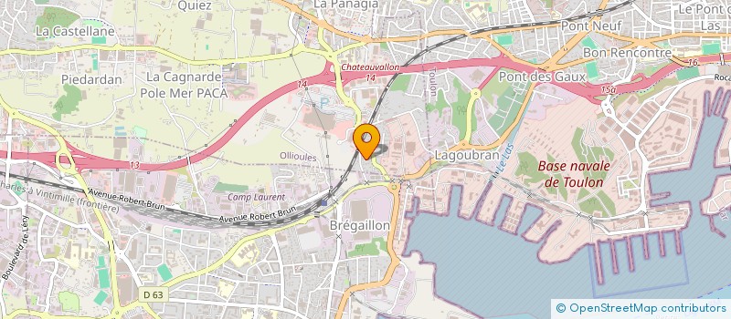 localisation de l'entreprise BPSI  OLLIOULES