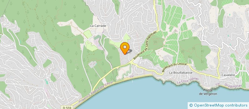 localisation de l'entreprise BPV  LA CROIX VALMER