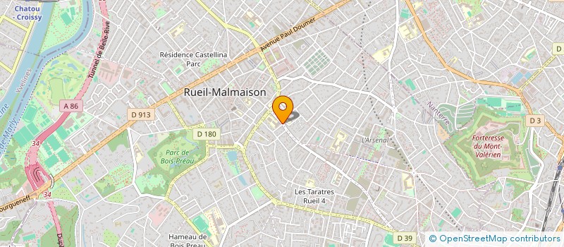 localisation de l'entreprise BPV BATIMENT à RUEIL-MALMAISON