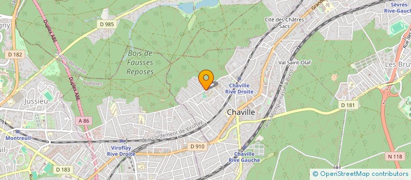 localisation de l'entreprise BPV DECOR à CHAVILLE