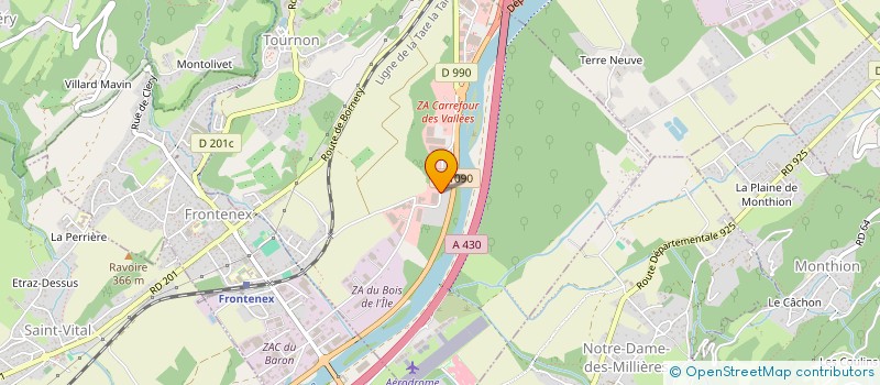 localisation de l'entreprise BQGM  TOURNON