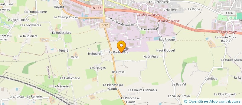 localisation de l'entreprise BQLV  THORIGNE-FOUILLARD