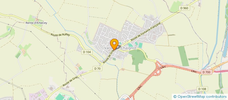 localisation de l'entreprise BR 21  VAROIS-ET-CHAIGNOT