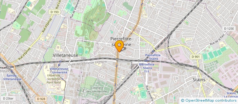 localisation de l'entreprise BR à PIERREFITTE-SUR-SEINE