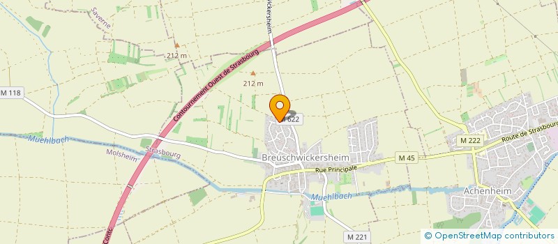 localisation de l'entreprise BR  BREUSCHWICKERSHEIM